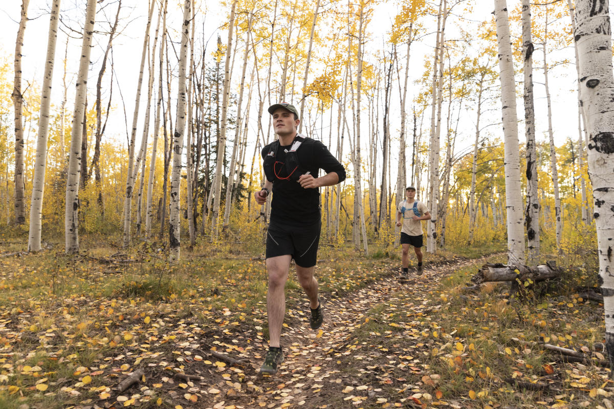 Trail Running at Chicken Creek Near the La Plata Mountains During Fall | Ben Brashear | Visit Durango