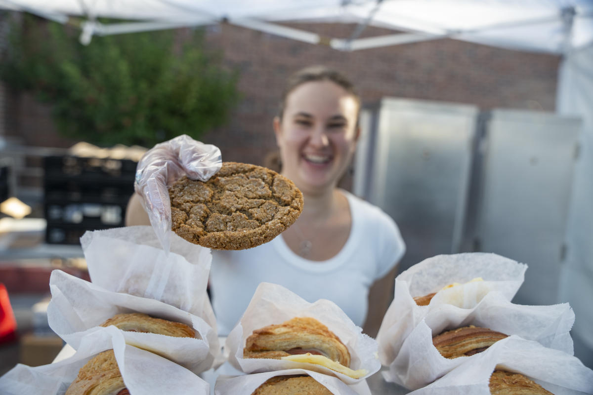 Vendors at the Durango Farmers Market during Summer