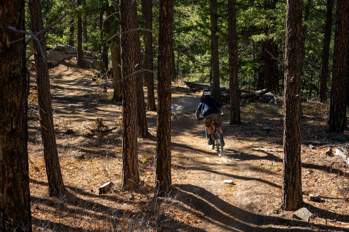 Mountain Biking in the Twin Buttes Area During Fall