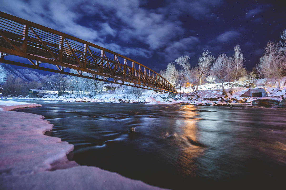 Winter on the Animas River in Downtown Durango
