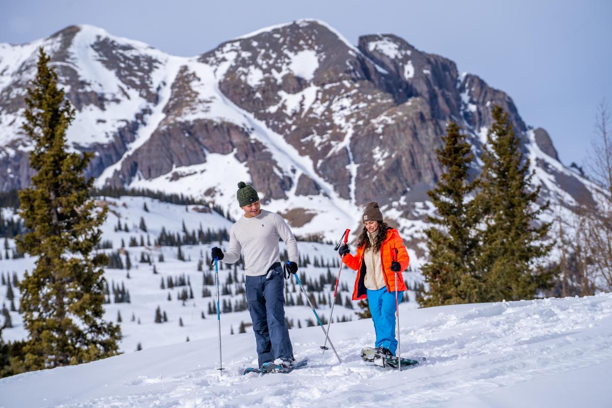 Snowshoeing at Molas Pass During Winter