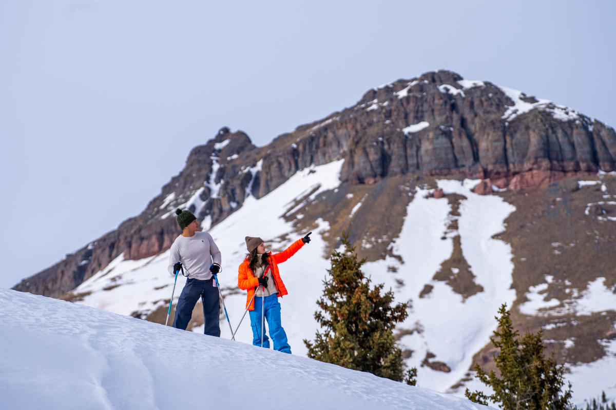 Snowshoeing at Molas Pass During Winter