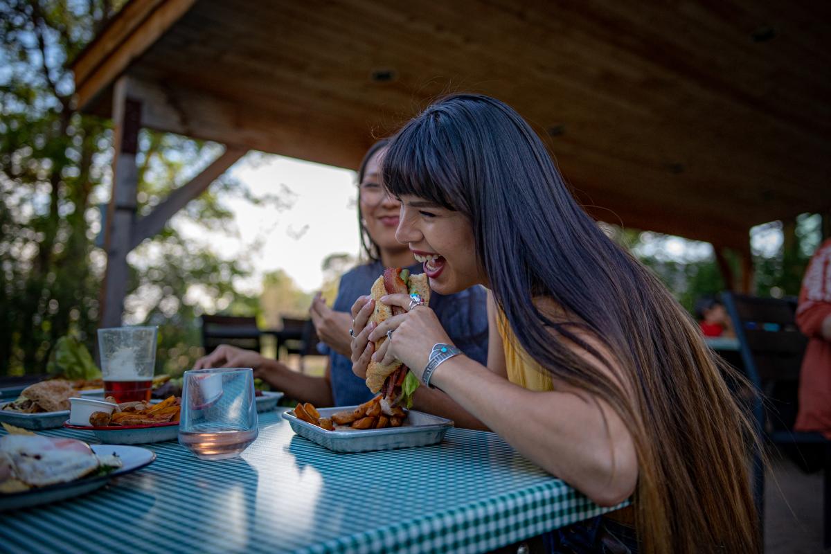 Eating and Relaxing at James Ranch Grill and Market During Spring | Hans Hollenbeck | Visit Durango