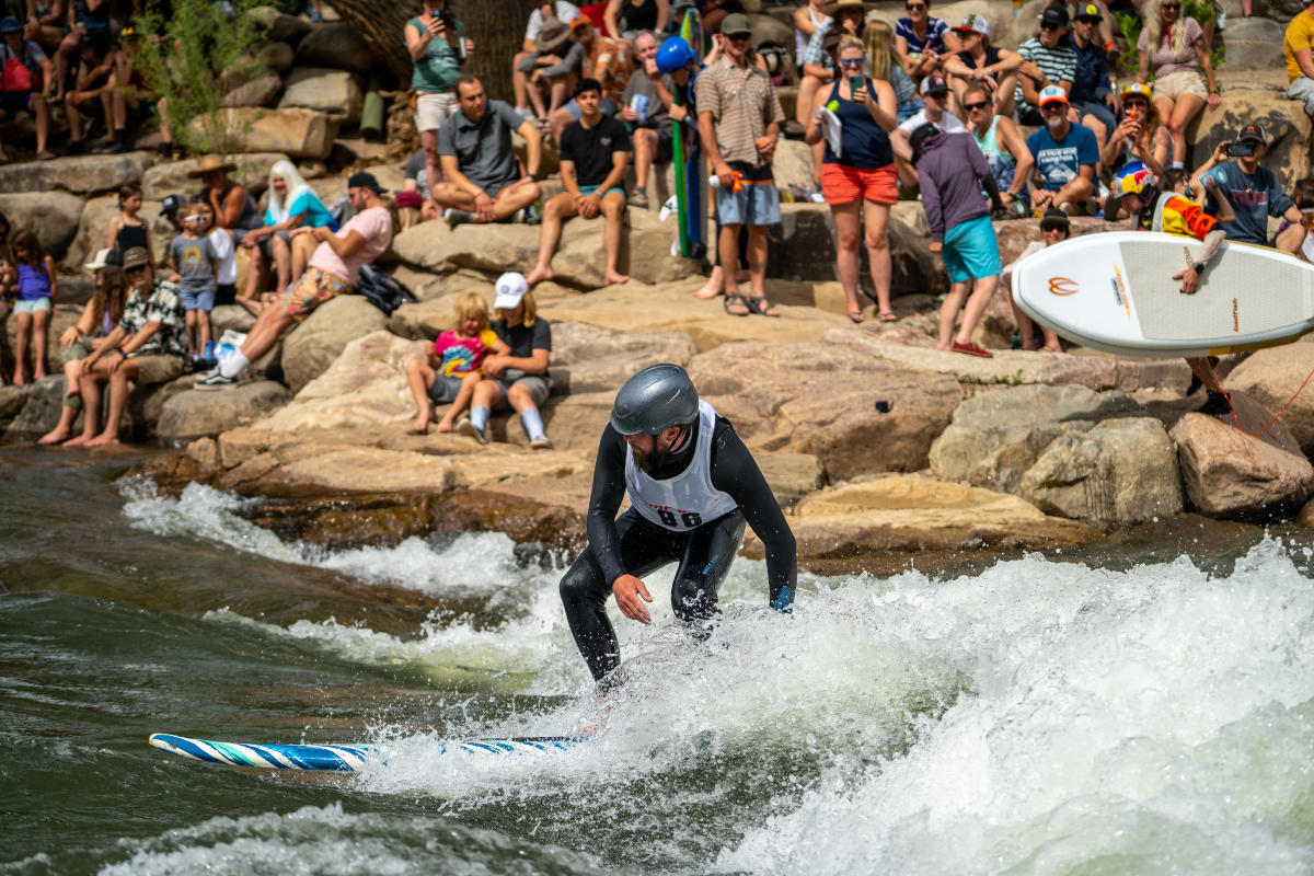 River Surfing During Animas River Days During Spring