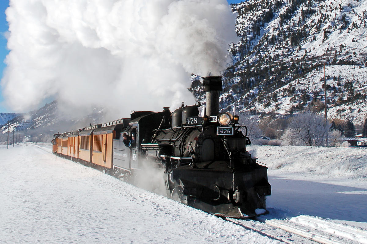 Durango Train During Winter