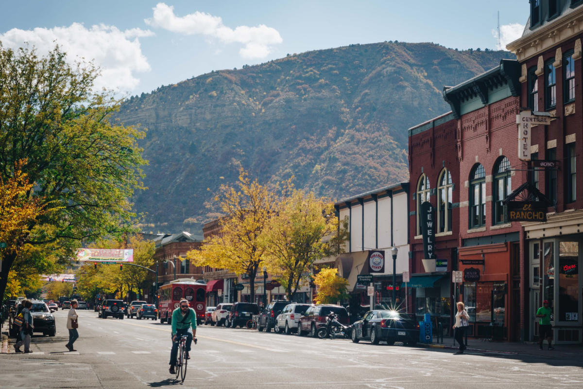 Biking in Downtown Durango