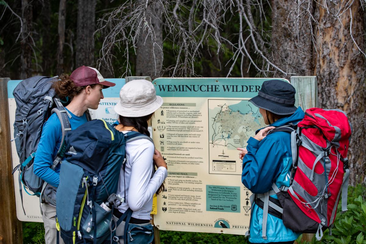 Backpacking Colorado trail summer