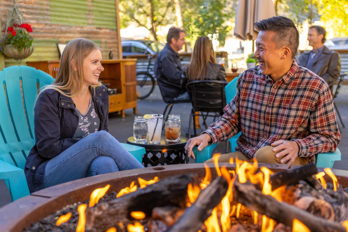 Couple at Union Social House During Fall