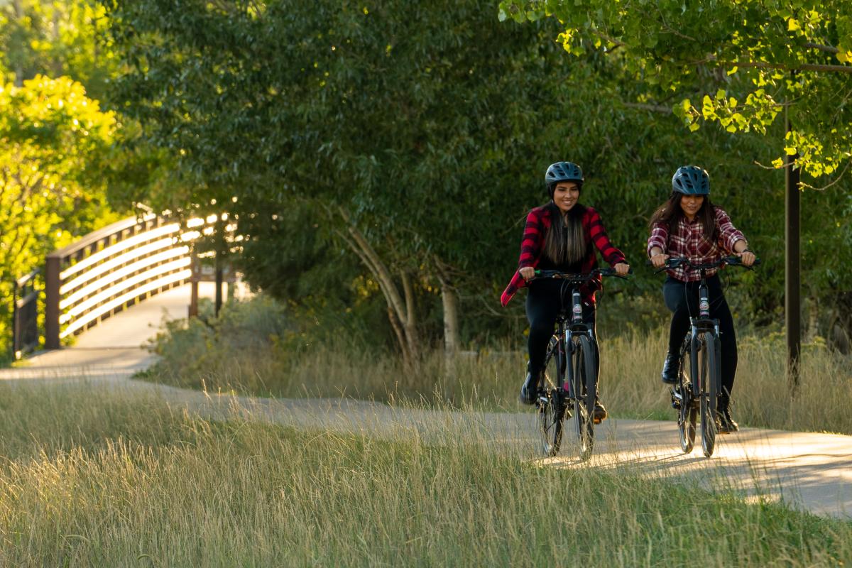 Biking on the Animas River Trail