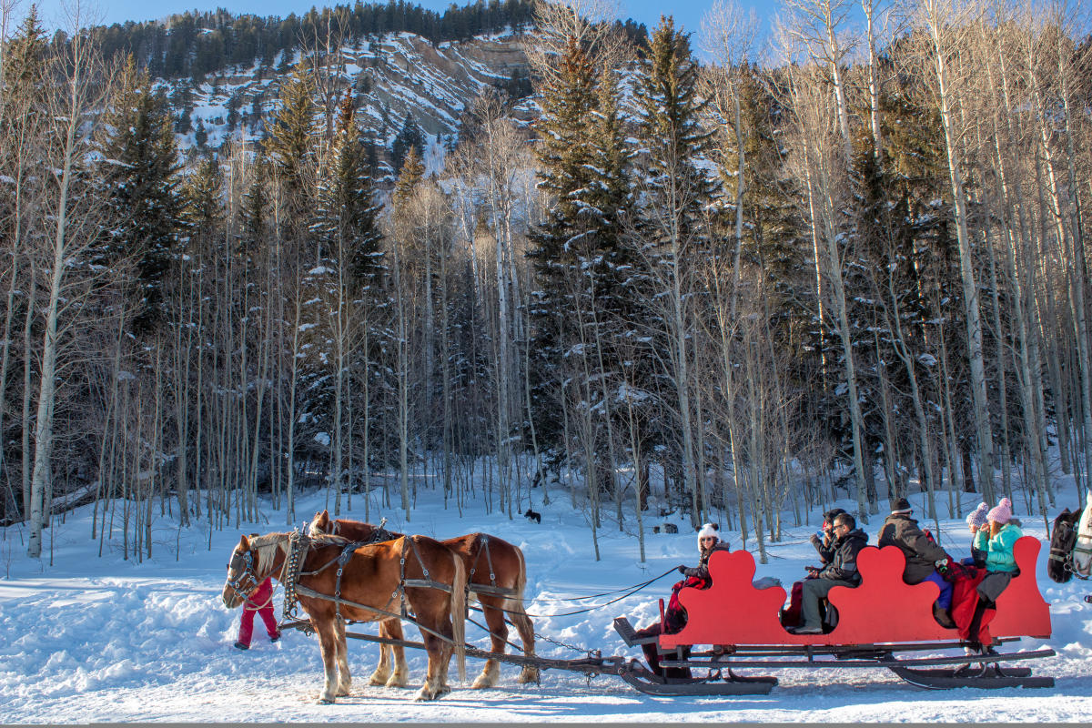 Sleigh Ride in Purgatory Resort, Durango, CO