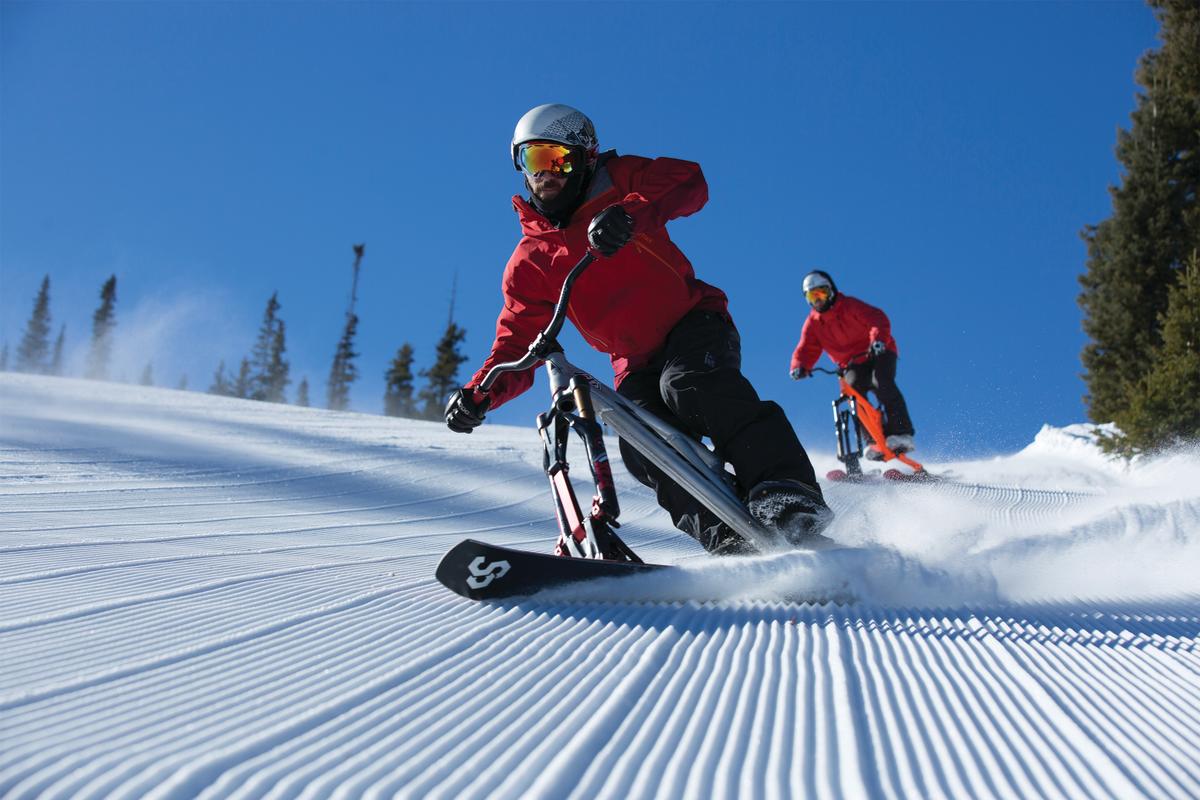 Ski Bike at Purgatory Resort During Winter