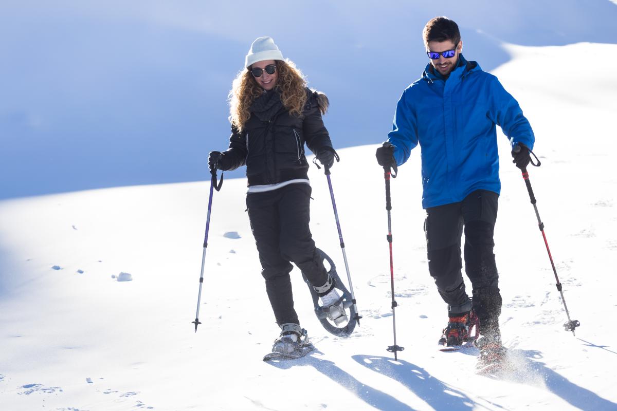 Couple Snowshoeing in Durango