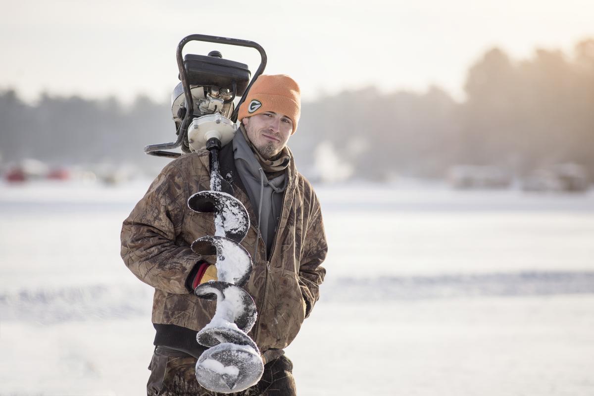 Jig's Up Ice Fishing on Lake Wissota