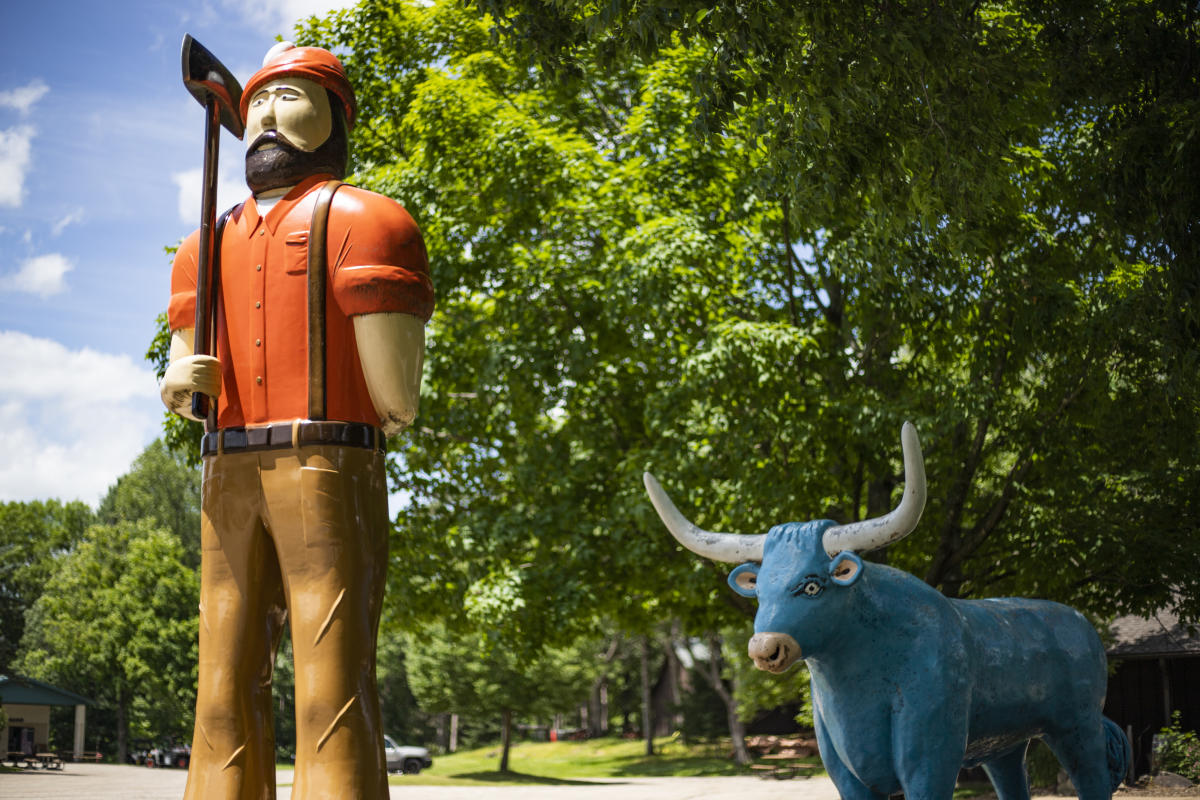 Wisconsin Logging Camp featuring Paul Bunyan at Carson Park