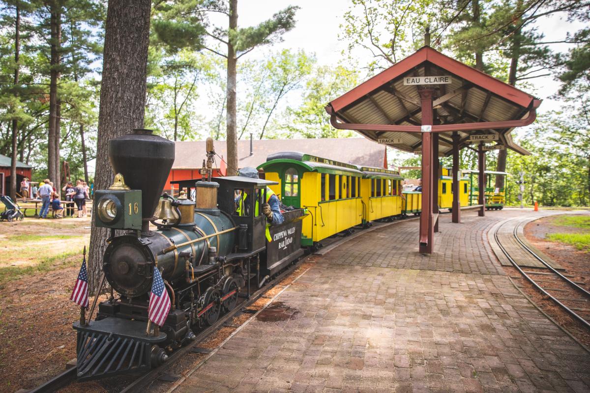 The train at Carson Park in Eau Claire, WI