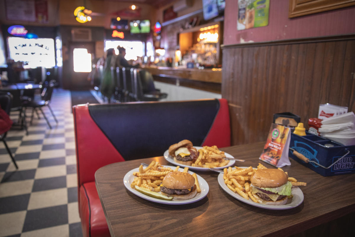 Burgers served at Court'n House Bar & Grill