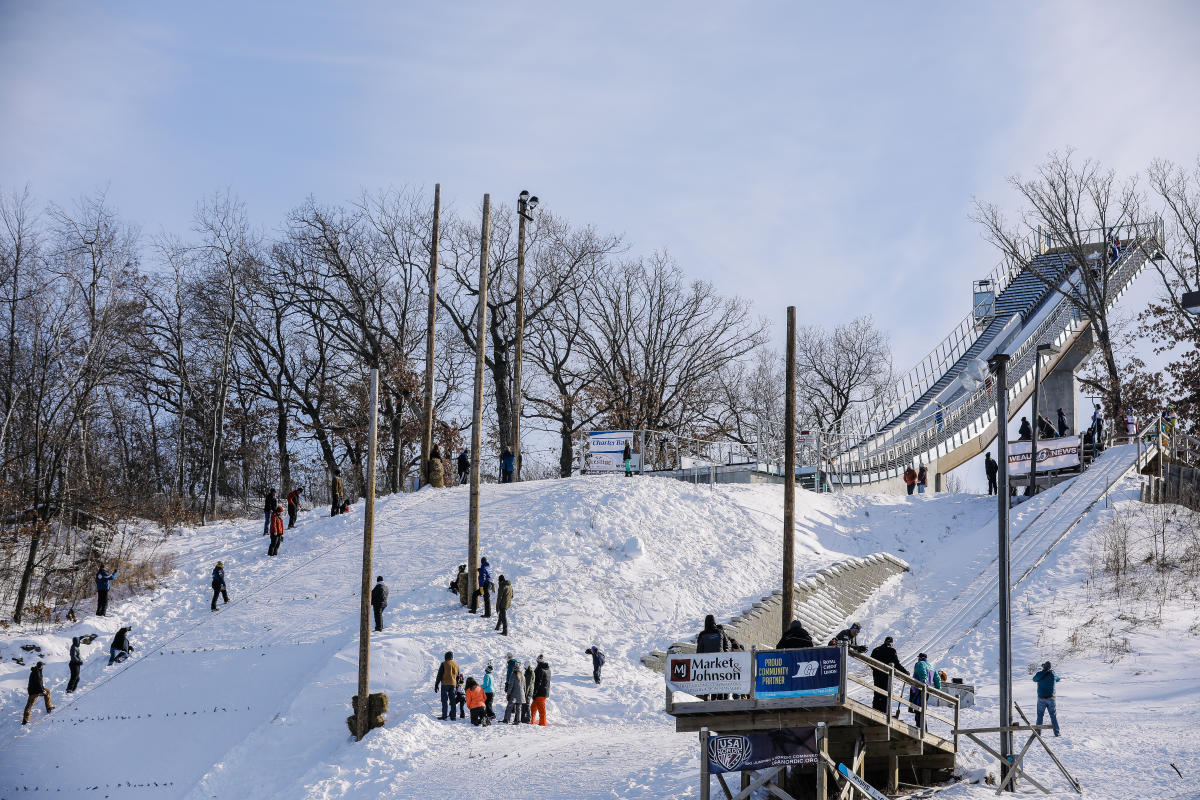 Mt. Washington ski jump at the Flying Eagles Invitational