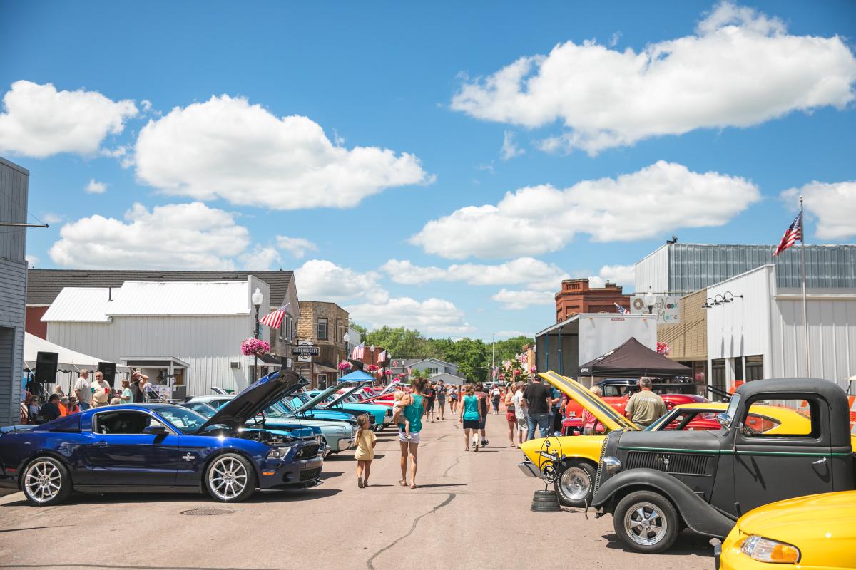 Vintage car show at Lake Martha Days in Osseo, WI