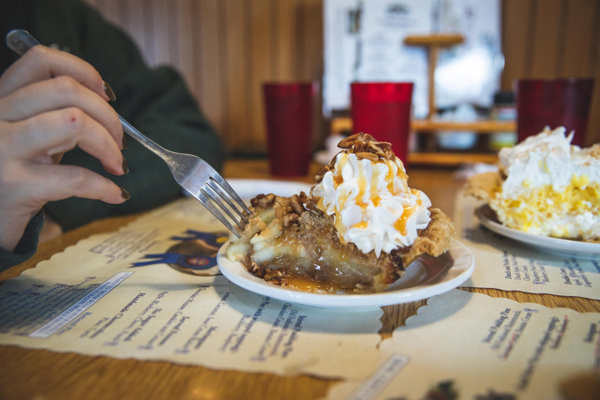 Pie served at Norske Nook