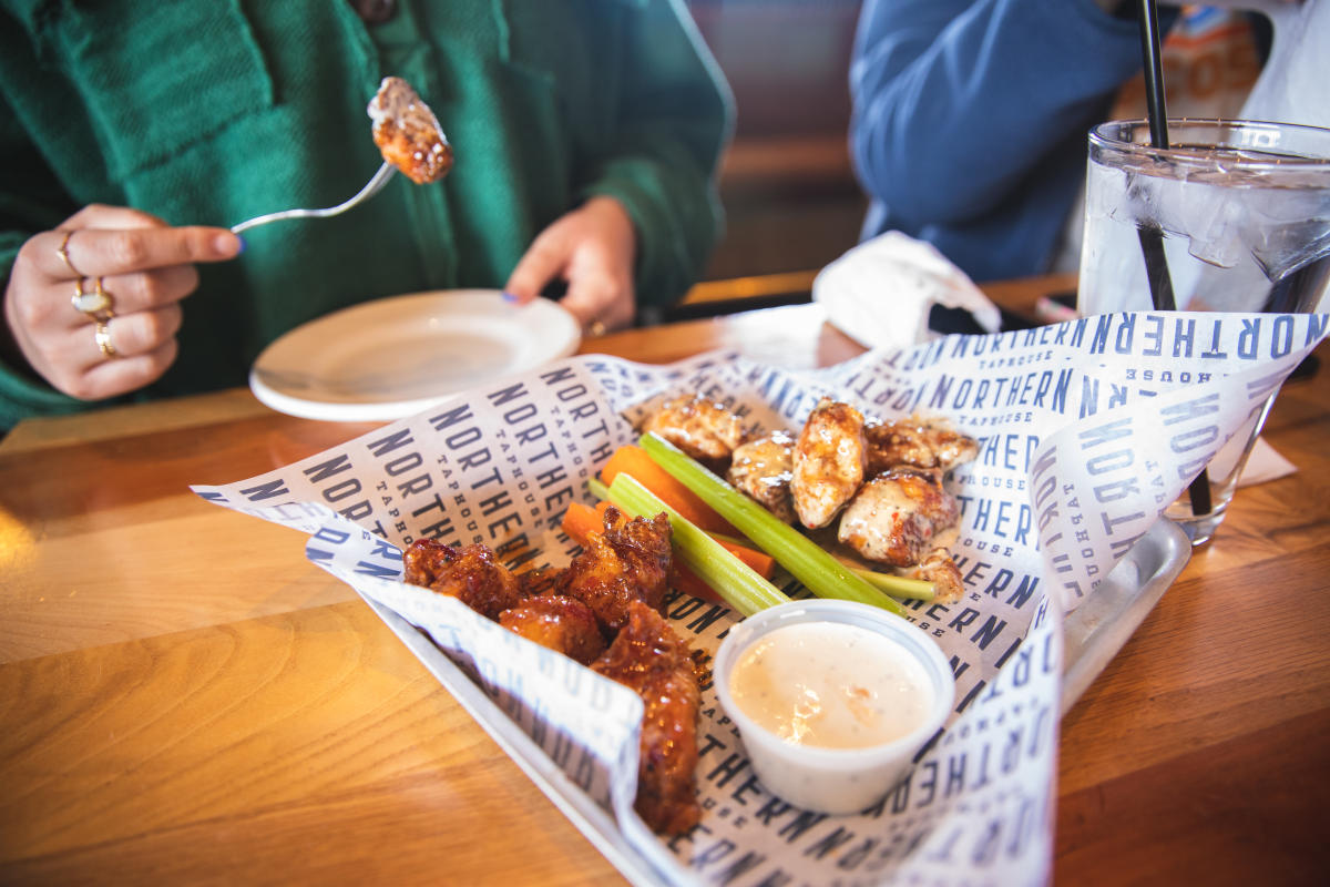 Boneless chicken wings served at Northern Tap House in Eau Claire, WI