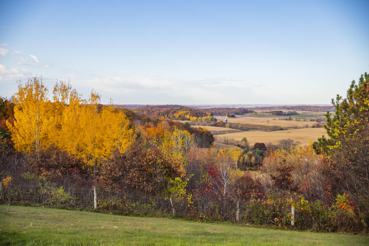 Buena Vista Scenic Overlook in Osseo in the fall