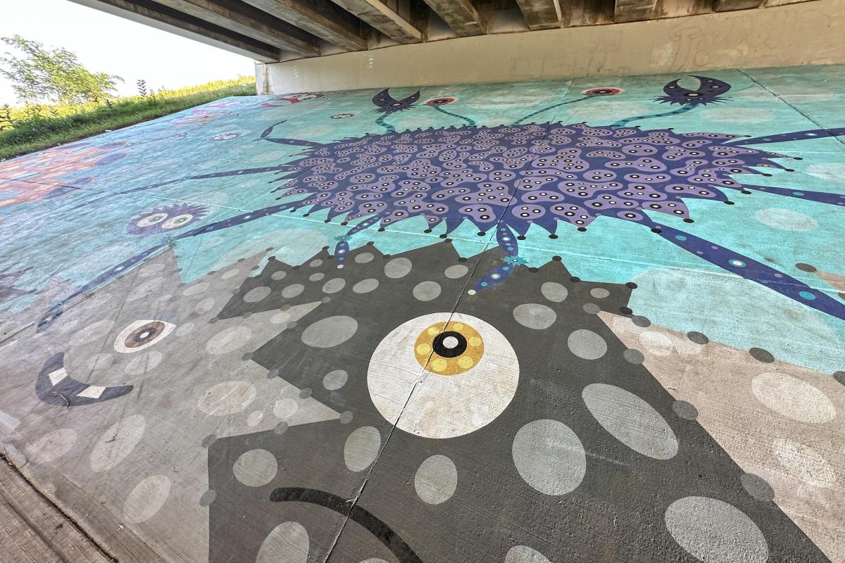 A photo of a crab in River Prairie