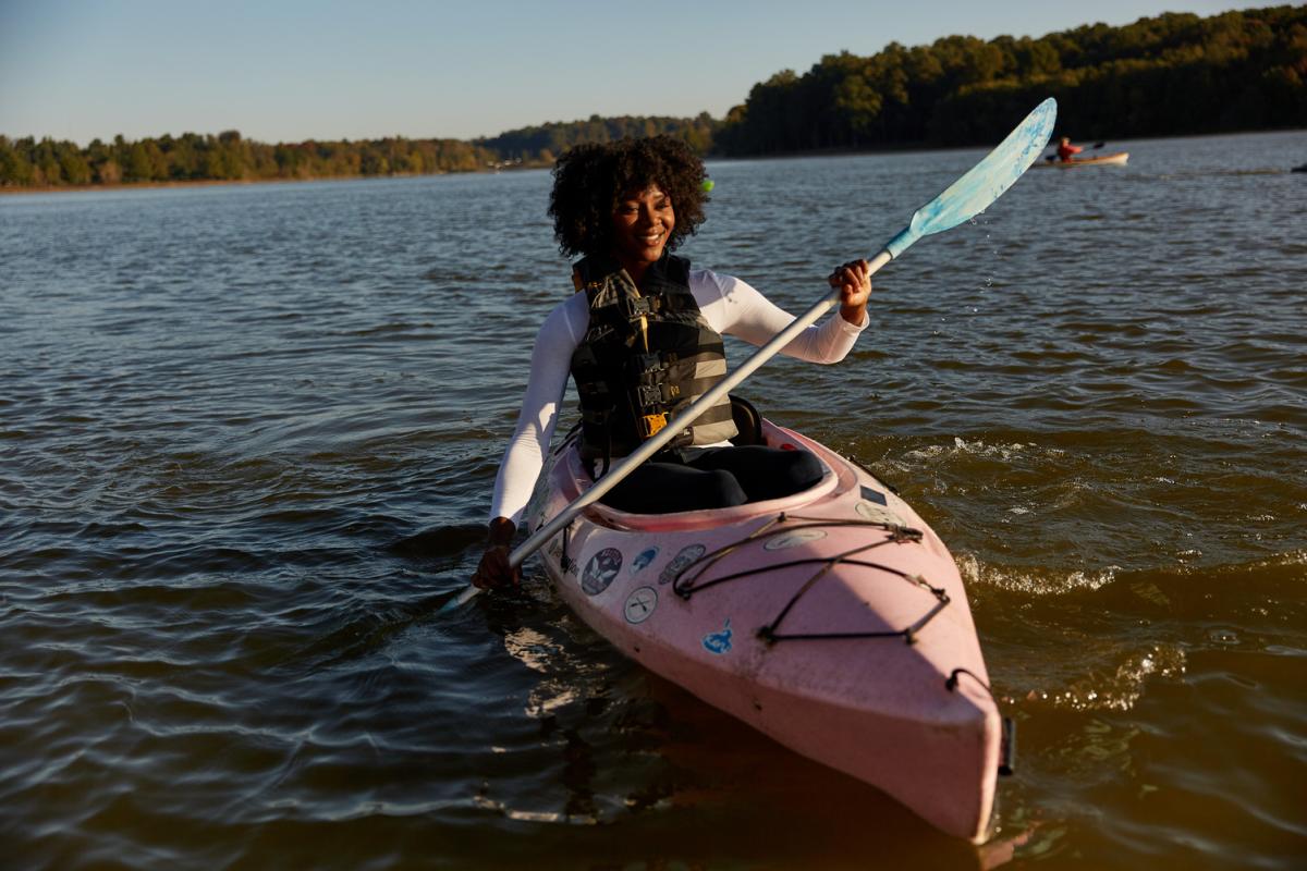 Kayaking at Freeman Lake