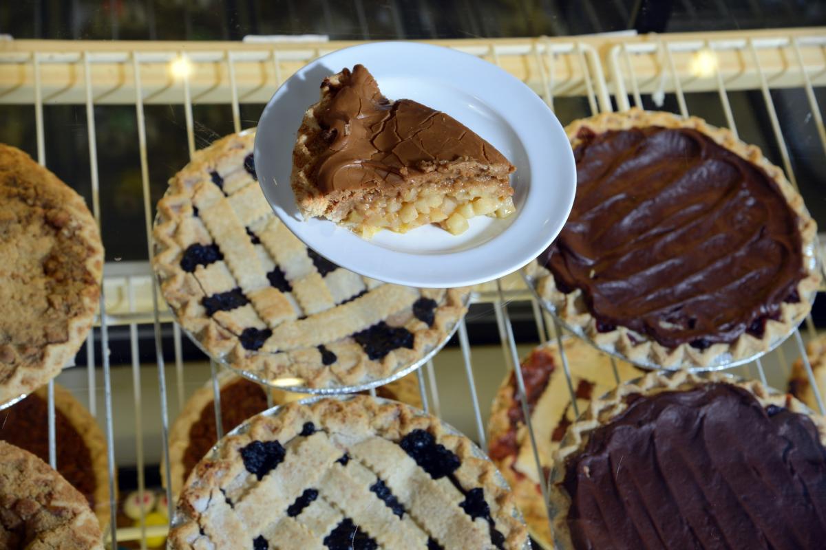 Whole pies served at the Homemade Ice Cream & Pie Kitchen