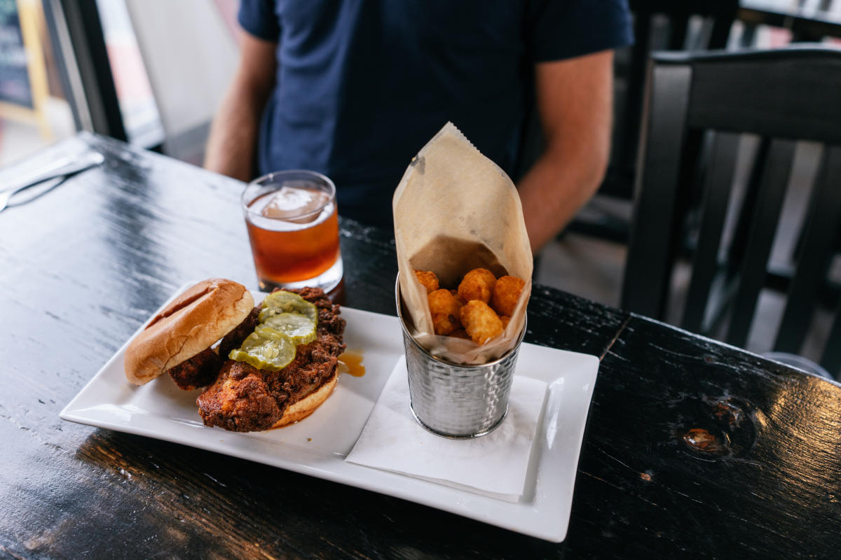 the chicken sandwich at jr neighbors