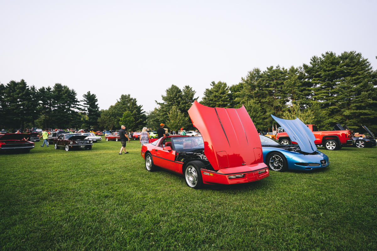 classic cars at the cruisin the heartland car show at freeman lake