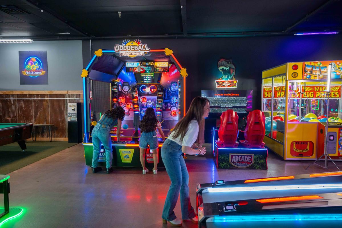 Different variety of games offered inside of Xtreme Arcade in Elizabethtown, Kentucky