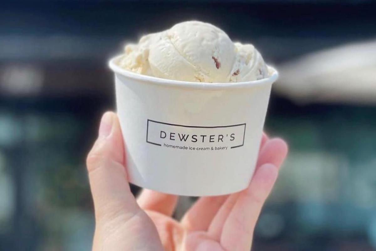 homemade ice cream from Dewster's