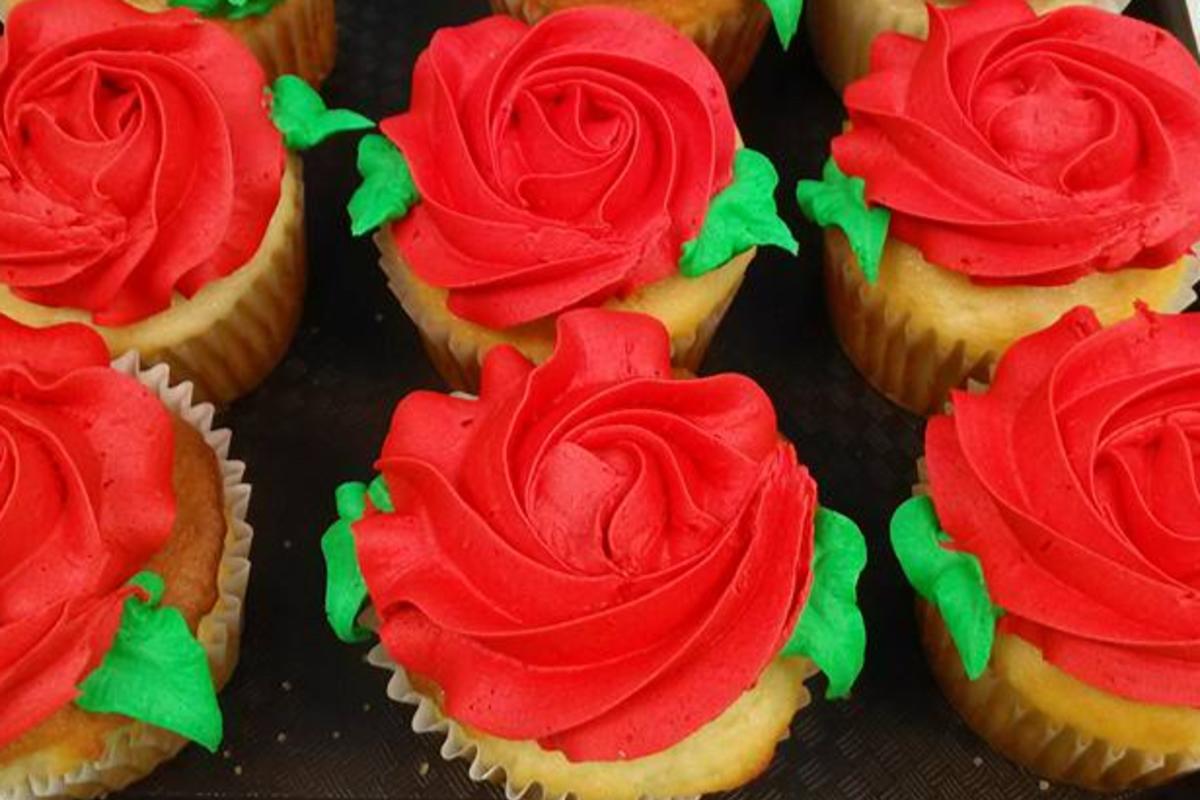 Cupcakes that look like roses