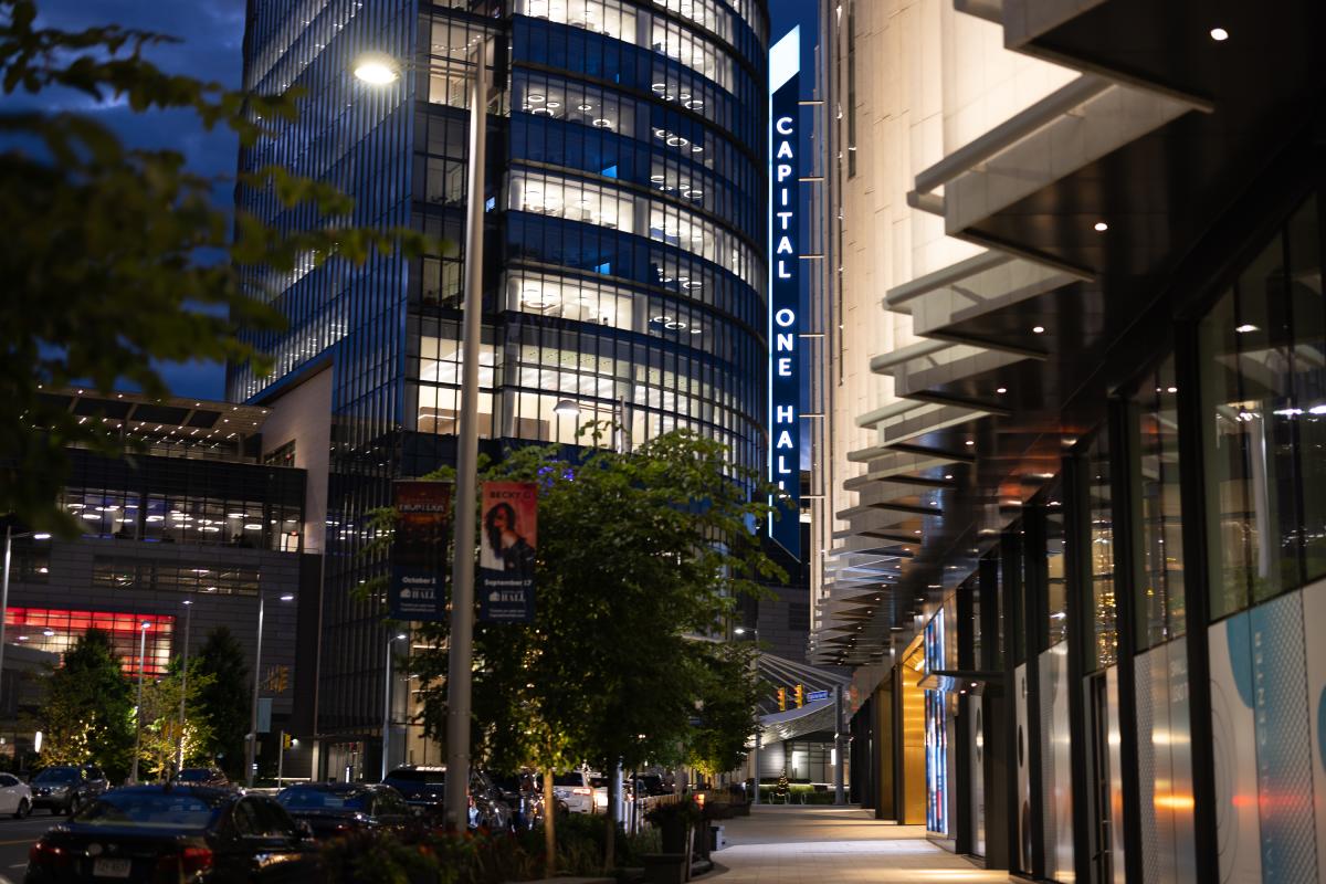 Capital One Hall - Tysons- Nightime