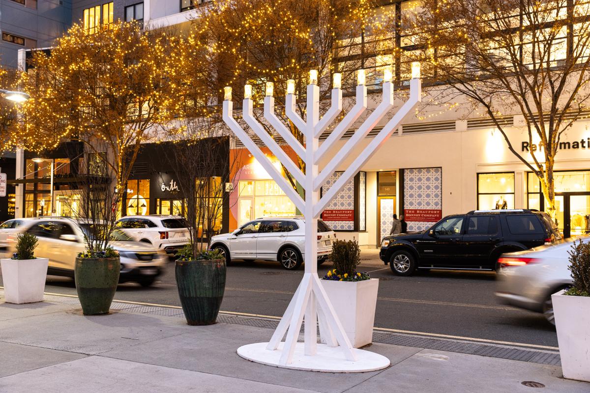 Huge menorah