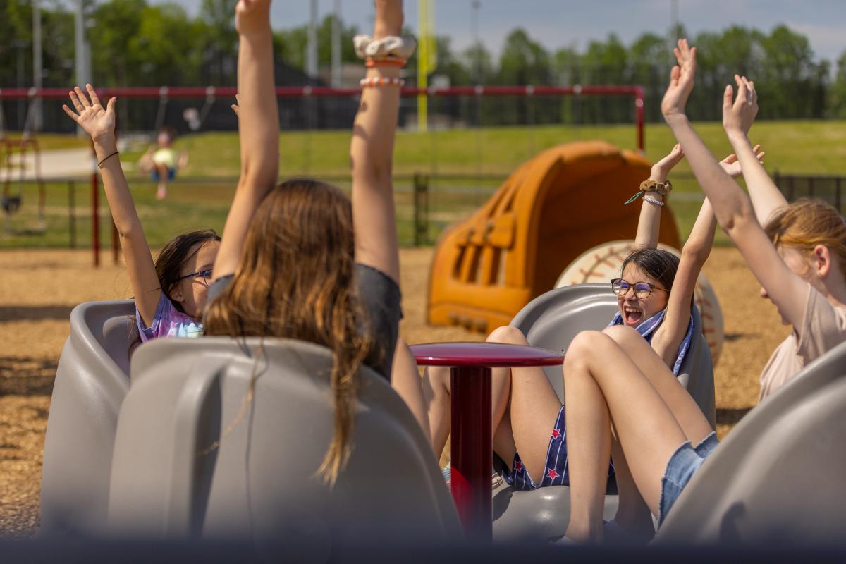 Patriot Park North Playground - Kids - Tysons - Group of Girls