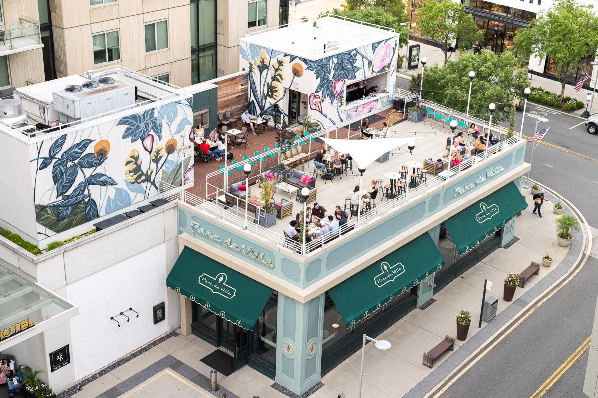Parc de Ville - Mosaic District - Aerial - Rooftop Restaurants - Merrifield - OBVFX - April Greer