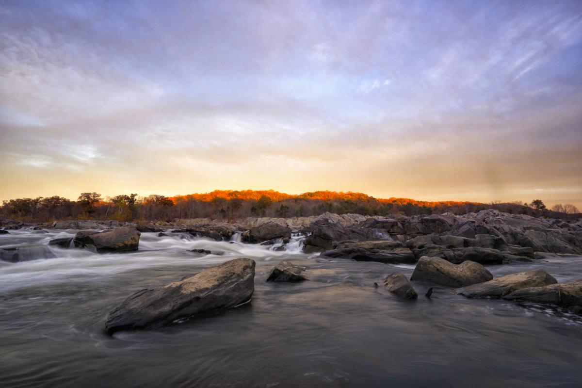 Great Falls Park - National Park - Sunset - Fall