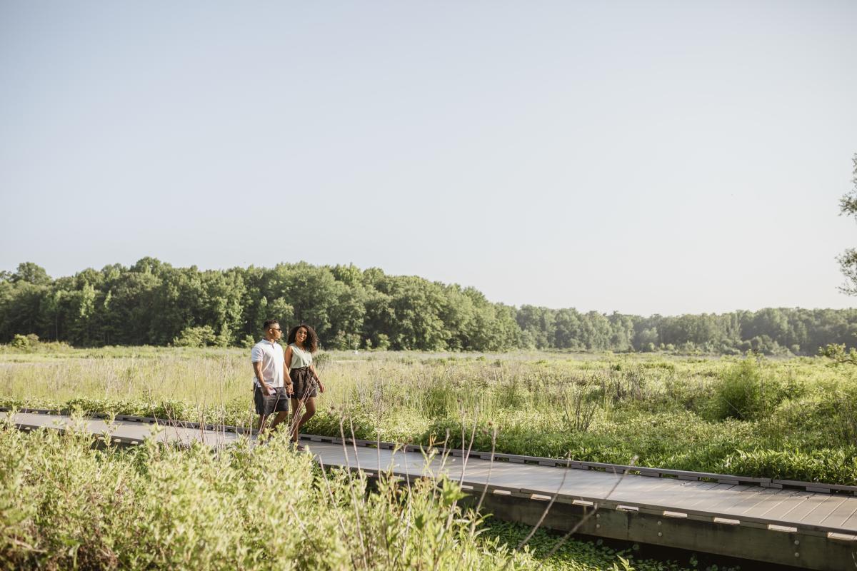 Huntley Meadows - Couple Walking - Matador Stills