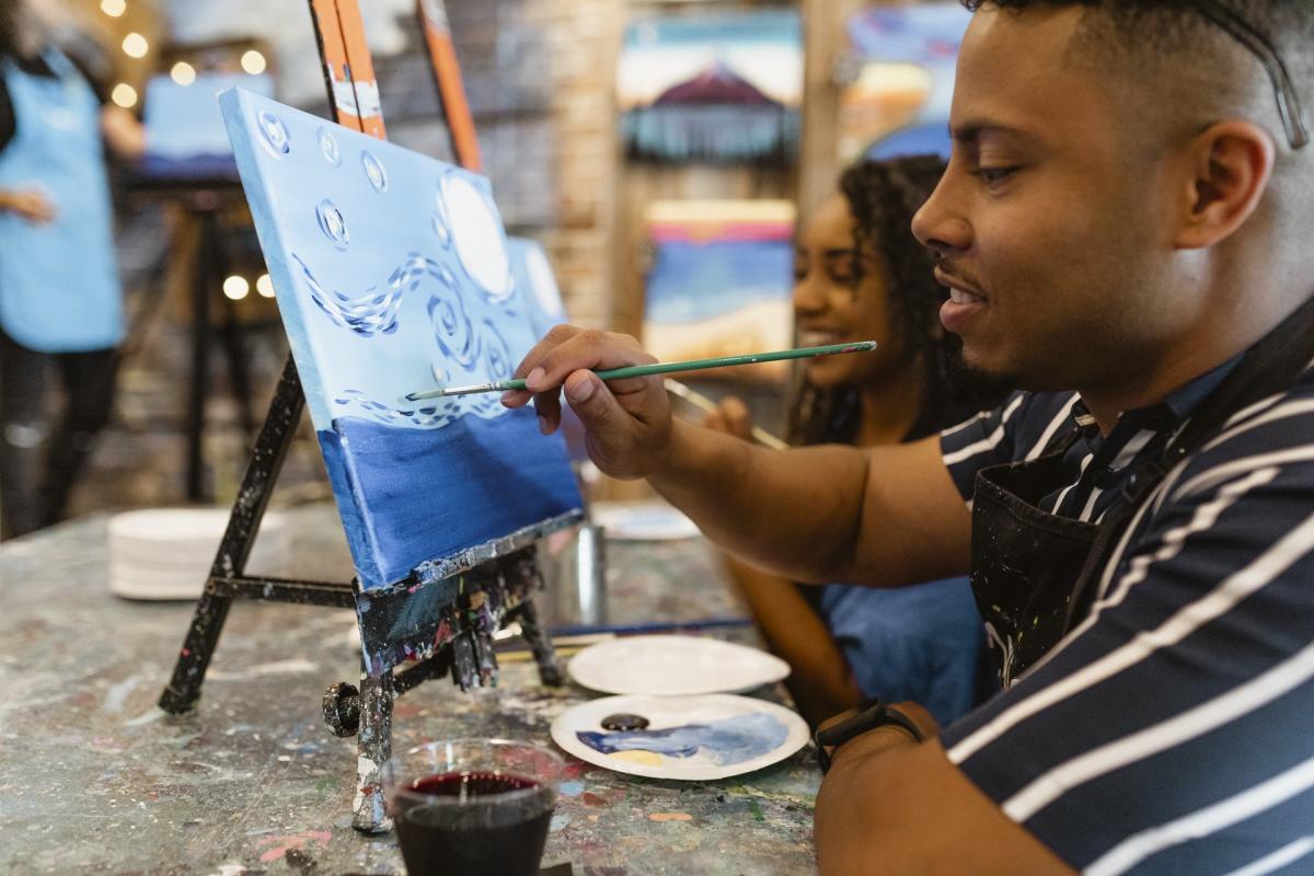 Muse Paint Bar - Couple - Mosaic - Arts and Crafts