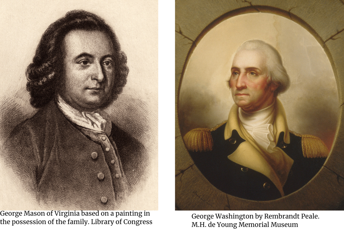 Portrait of George Mason and George Washington