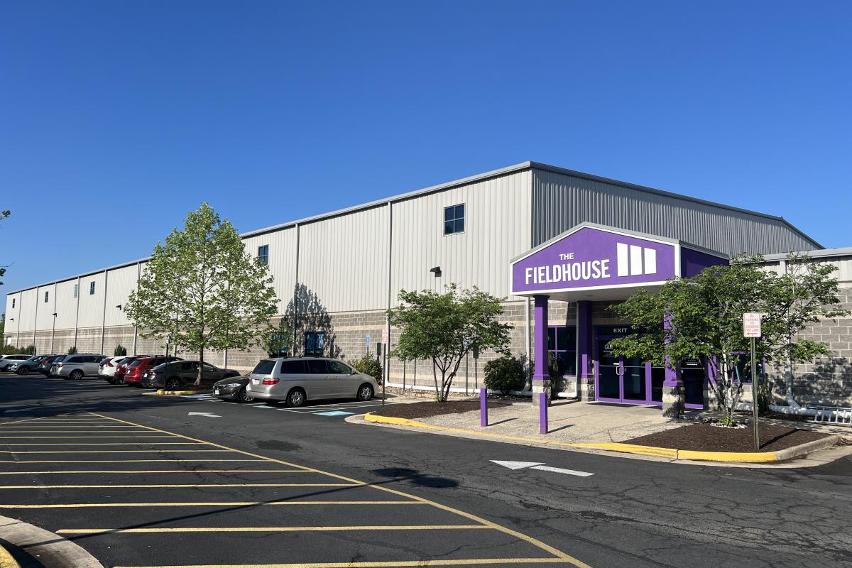 An exterior image of The Fieldhouse
