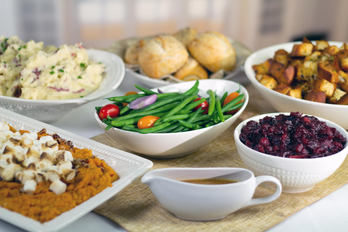 Thanksgiving feast side dishes from Capital Grille