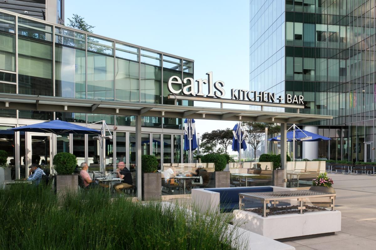 Outdoor patio at Earls Kitchen + Bar