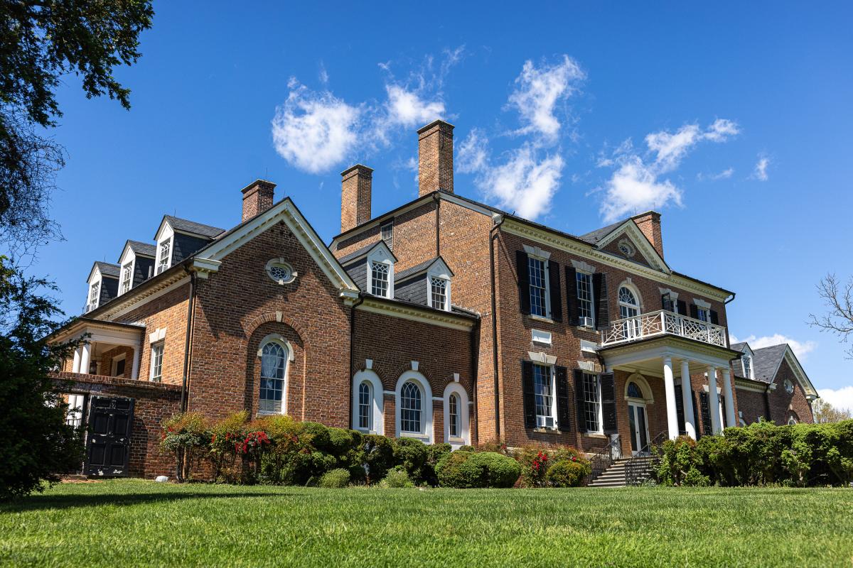 Left Front View of the Woodlawn & Frank Lloyd Wright’s Pope-Leighey House with a Tree on the Left