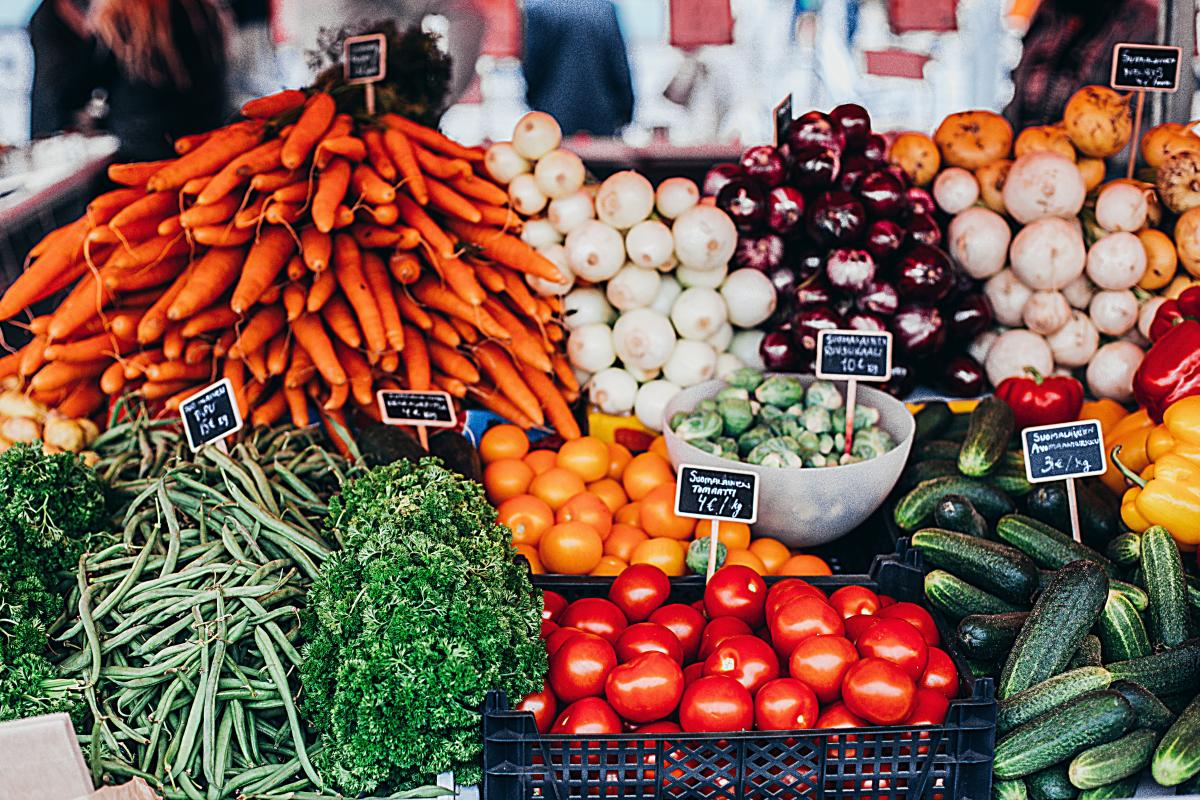 Vegetables - Farmers Market - Stock Photo - Food