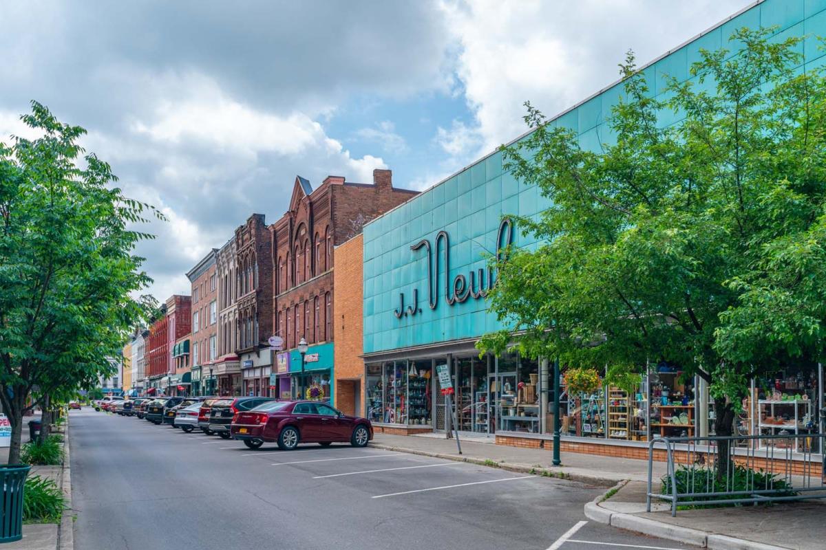 Early Owego Antique Center on Lake Street in Owego, New York