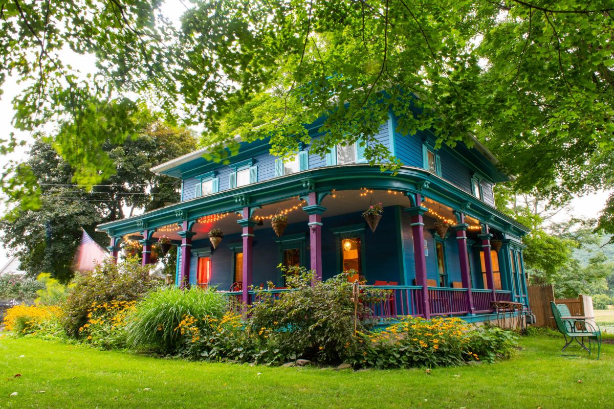 Roots Cafe in the evening