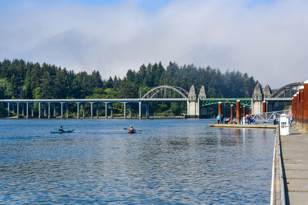 Kayaking the Siuslaw River in Florence