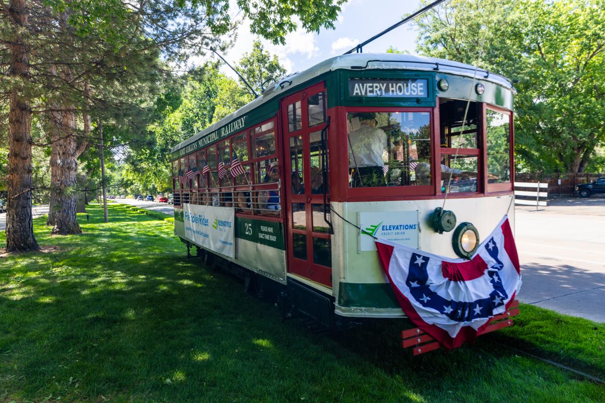 Trolley on 4th of July